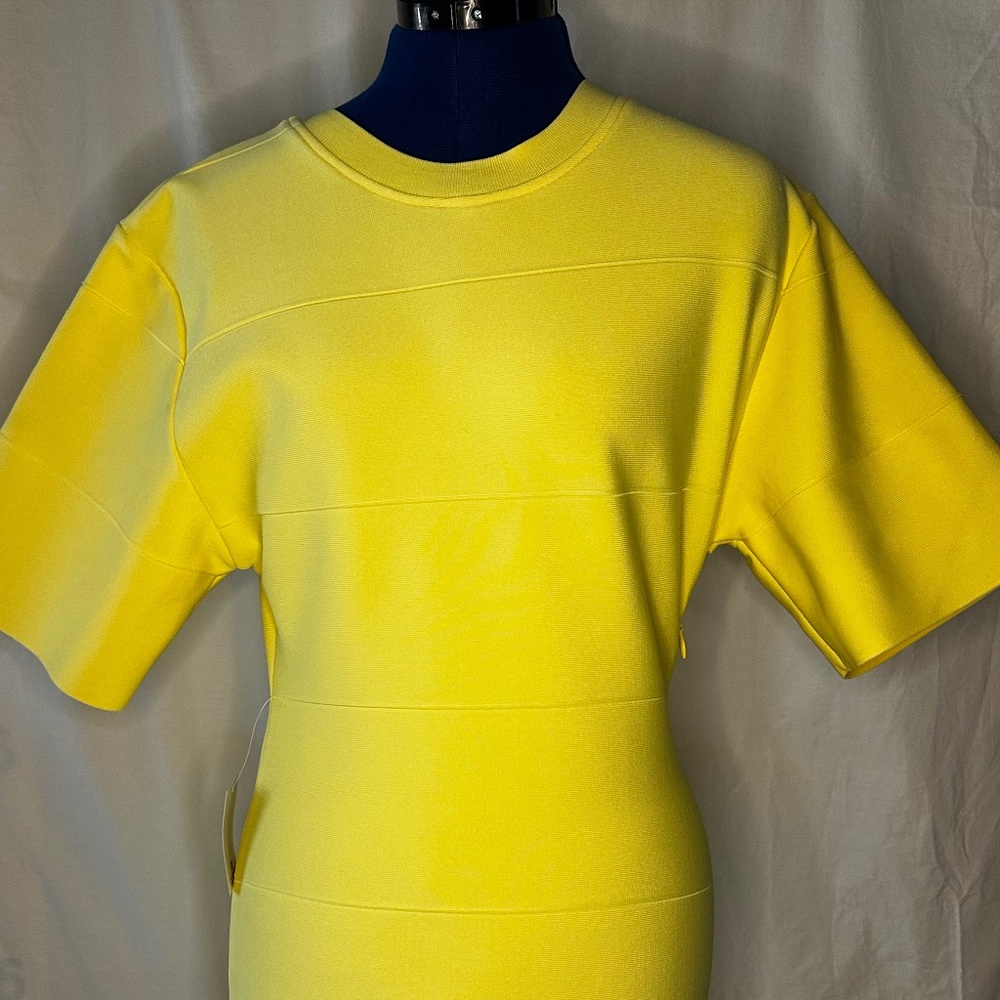Hervé by Herve Leger Dress in Lemon